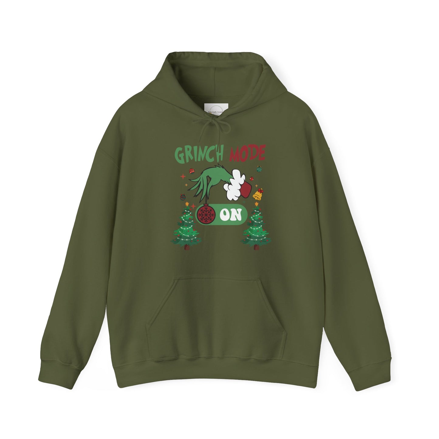 "Grinch Mode ON" Hooded Sweatshirt