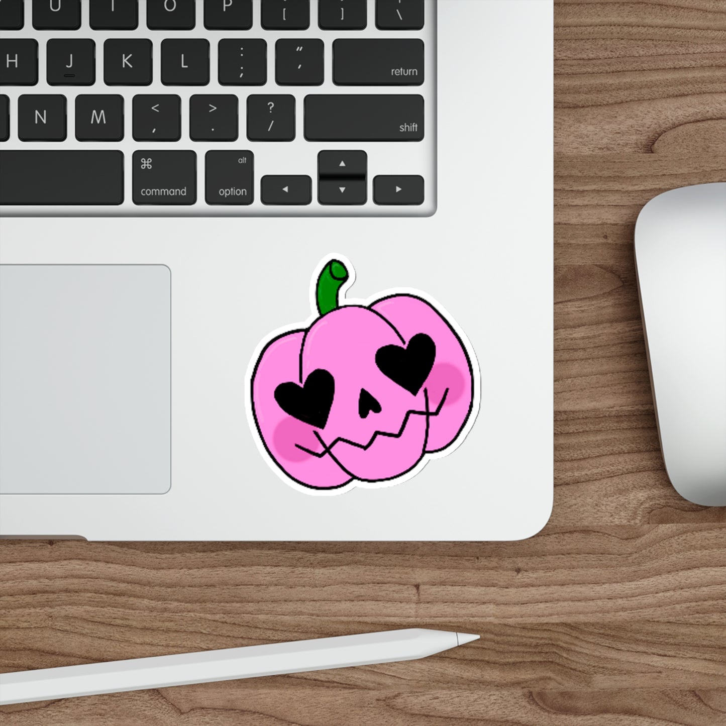 Pink Pumpkin Die-Cut Sticker