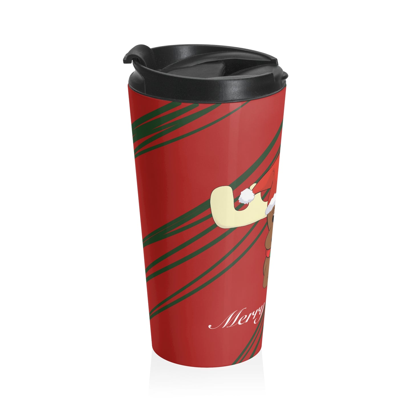 “Merry & Bright” Stainless Steel Travel Mug