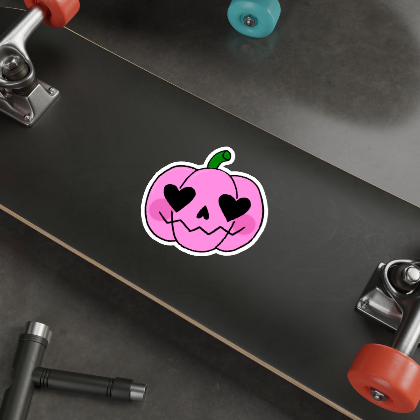 Pink Pumpkin Die-Cut Sticker