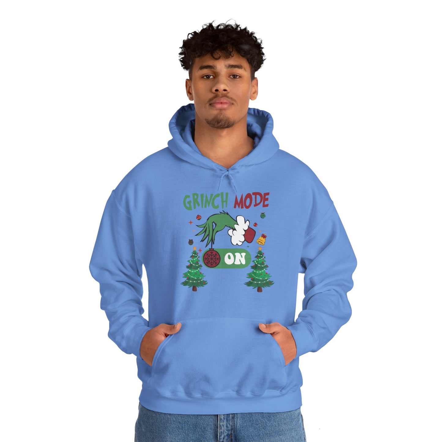 "Grinch Mode ON" Hooded Sweatshirt