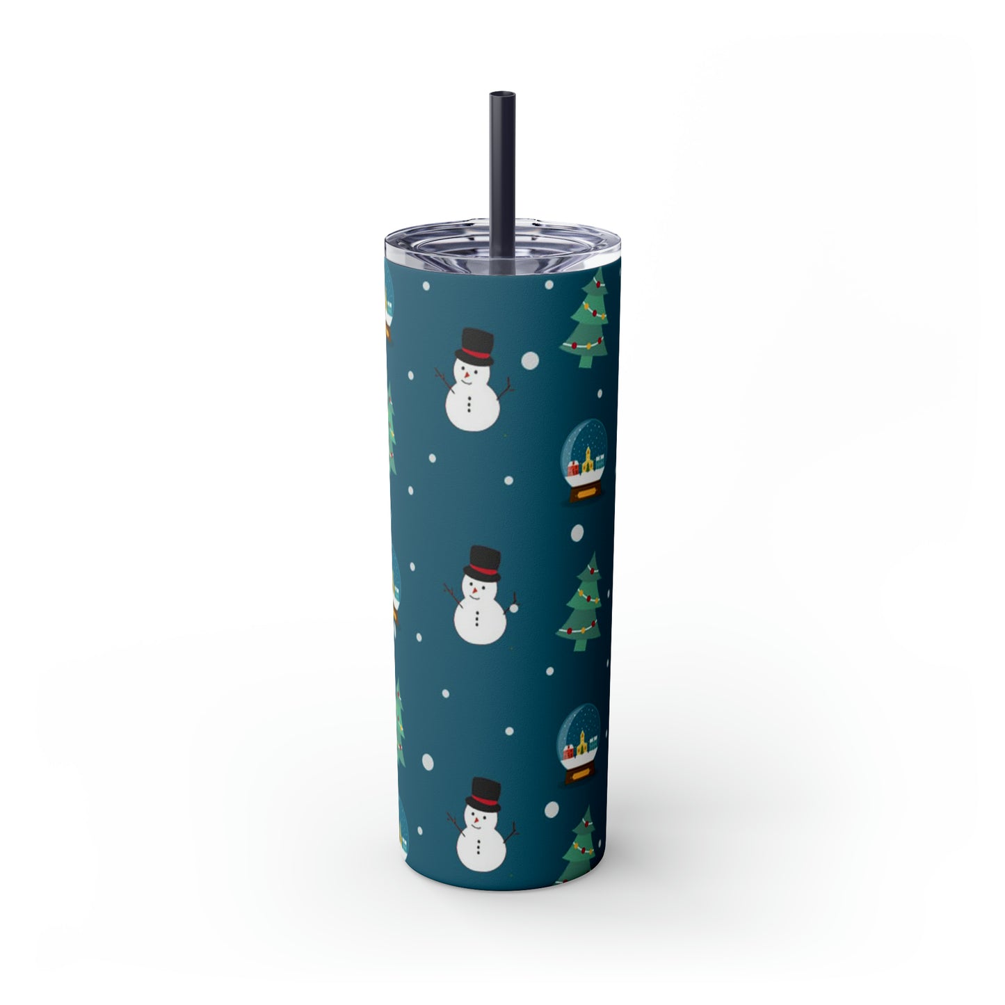 ‘Snow Days’ Skinny Tumbler with Straw, 20oz