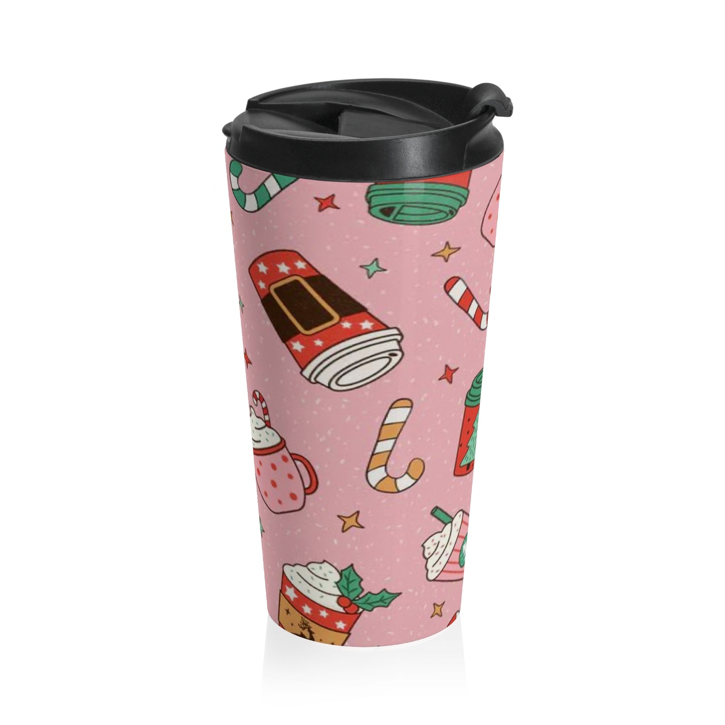 “Holiday Sweets” Stainless Steel Travel Mug