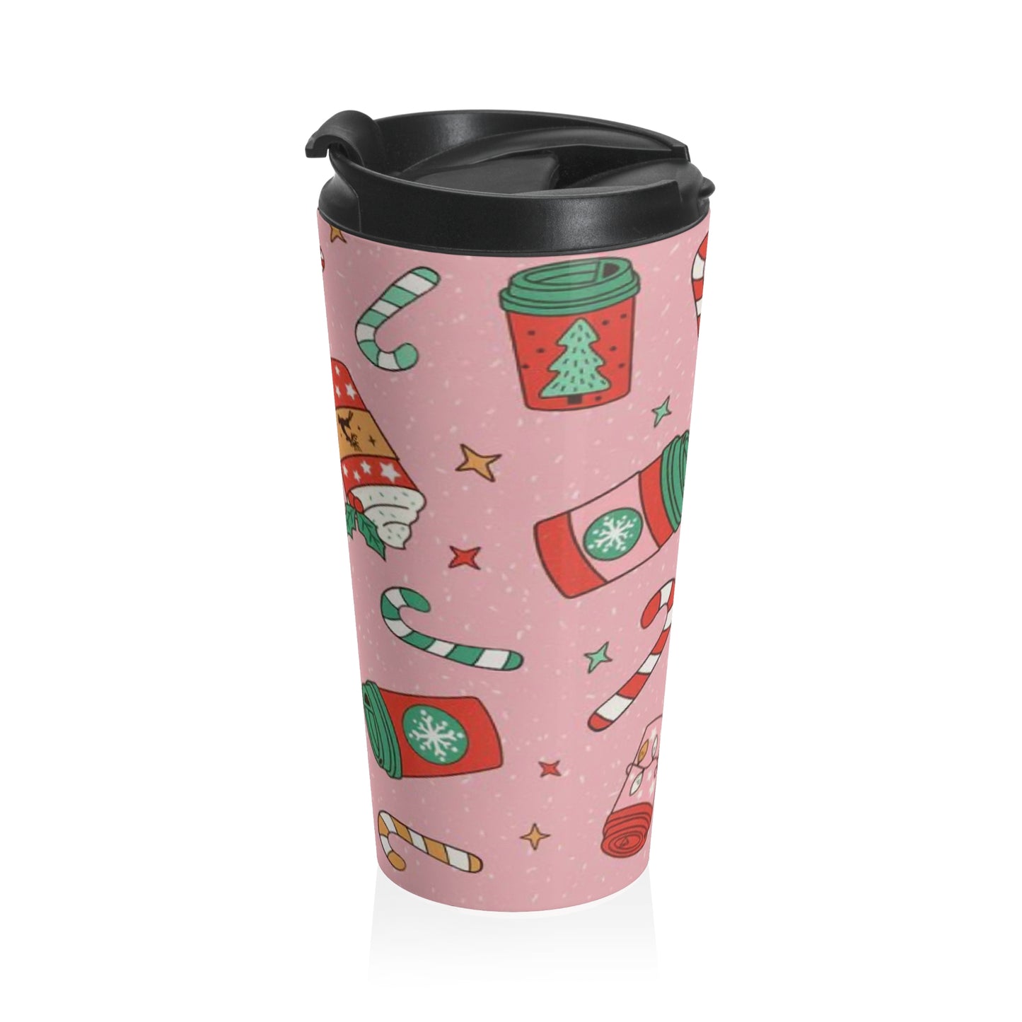 “Holiday Sweets” Stainless Steel Travel Mug