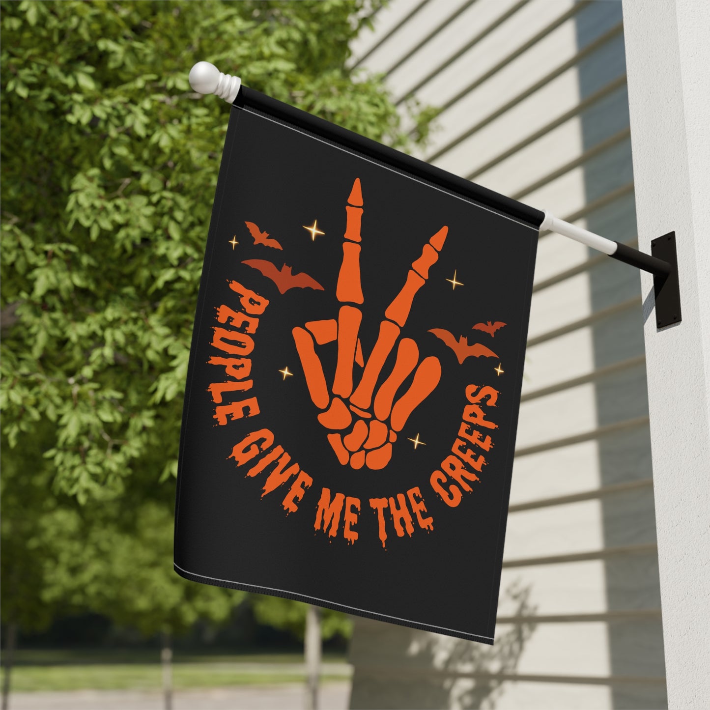 People Give Me the Creeps - Garden & House Banner