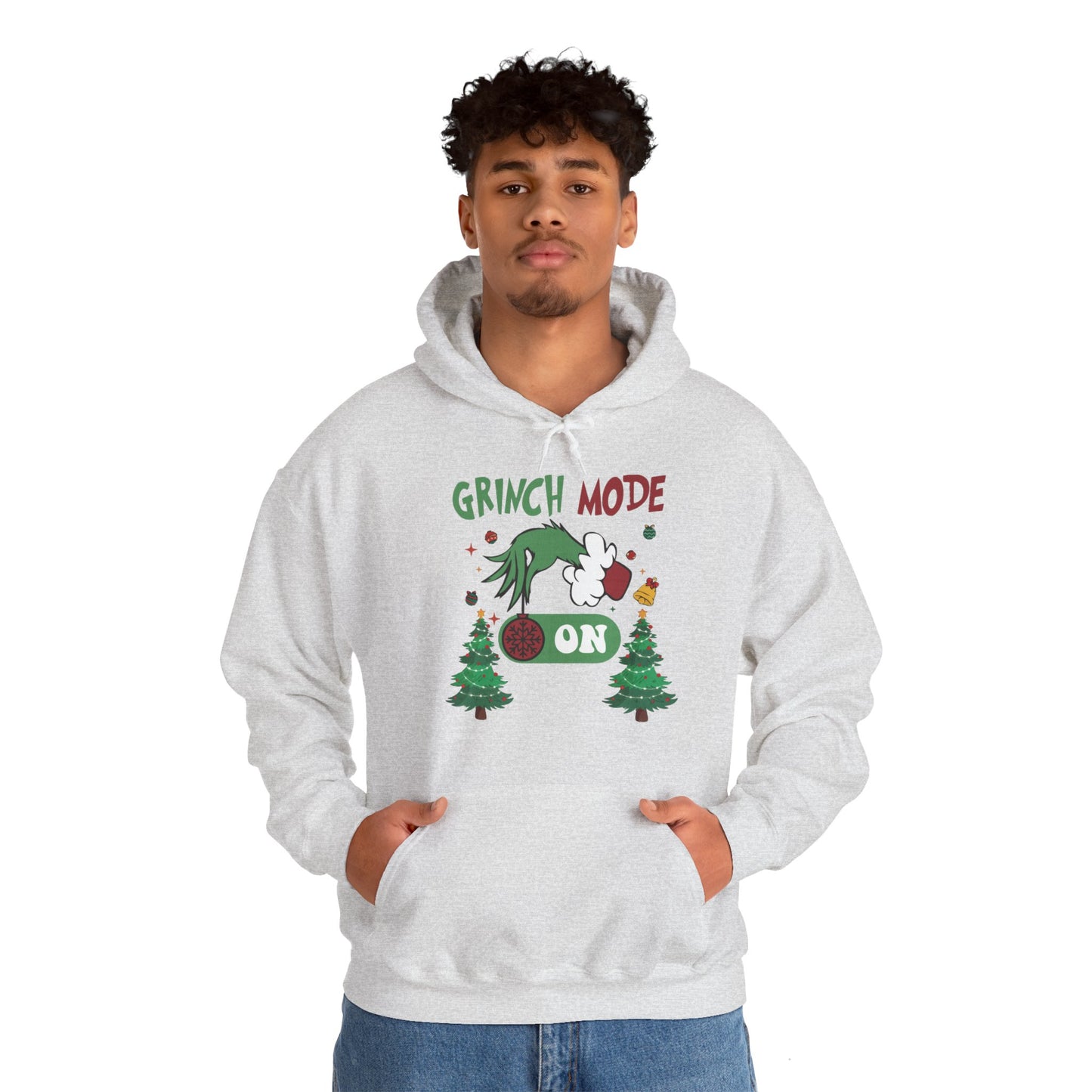 "Grinch Mode ON" Hooded Sweatshirt