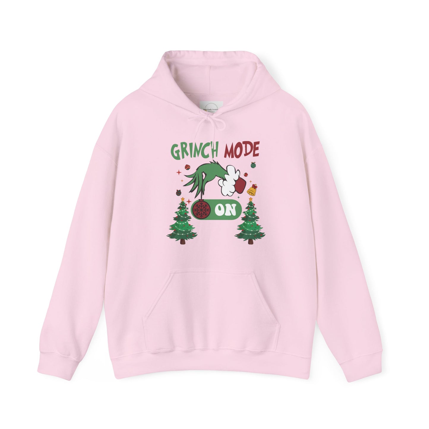 "Grinch Mode ON" Hooded Sweatshirt