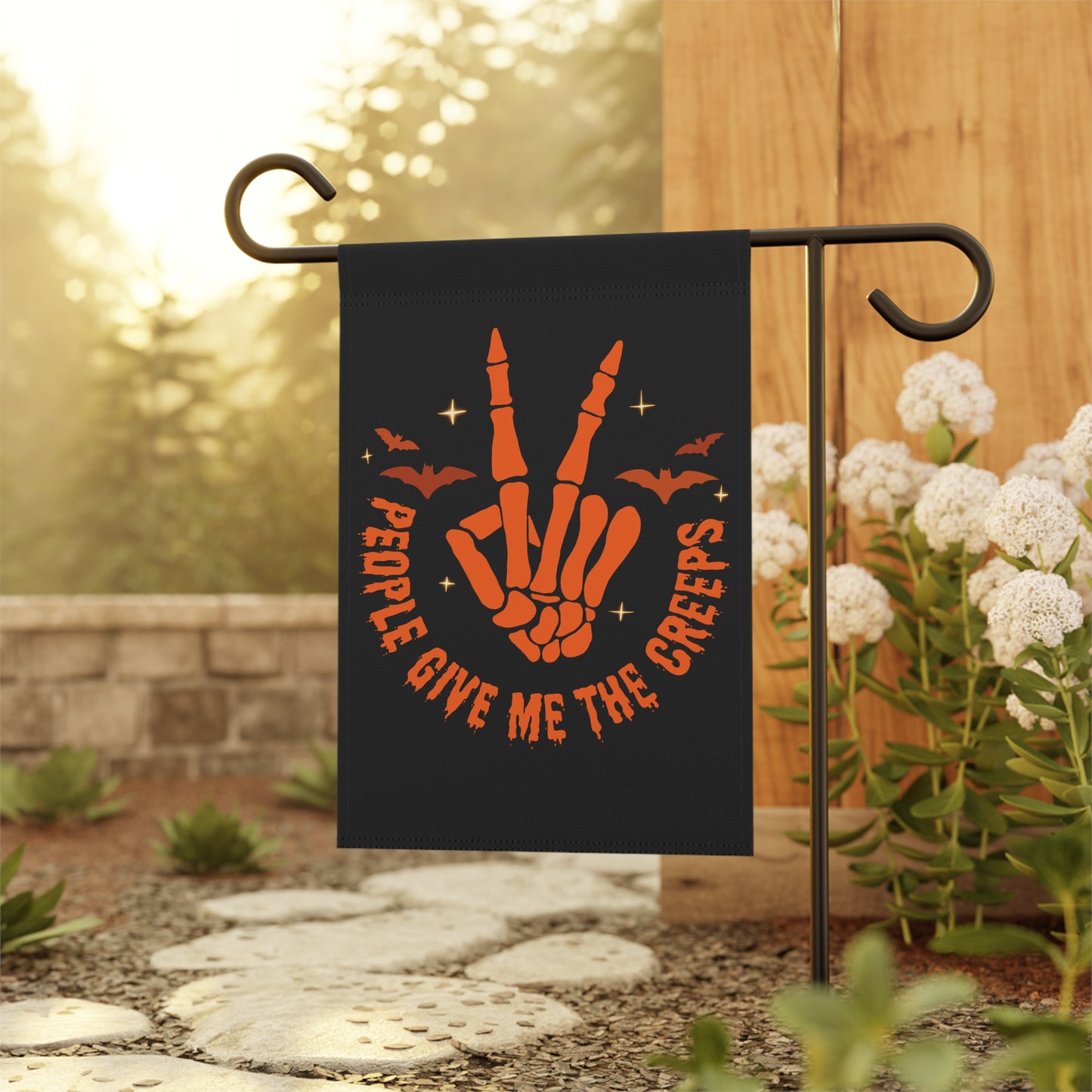 People Give Me the Creeps - Garden & House Banner