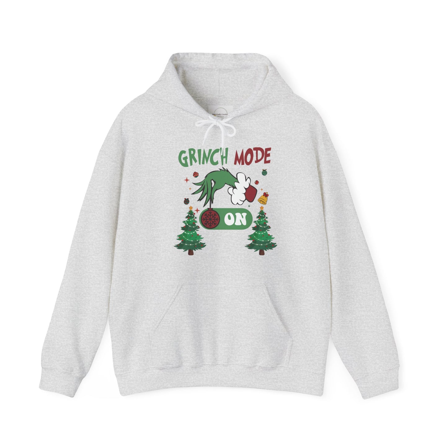 "Grinch Mode ON" Hooded Sweatshirt