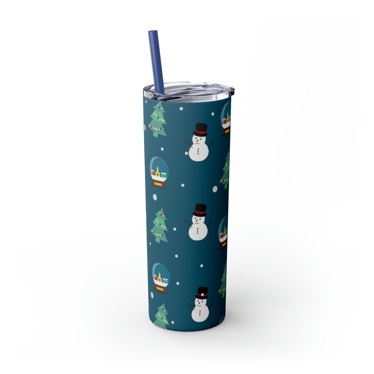 ‘Snow Days’ Skinny Tumbler with Straw, 20oz