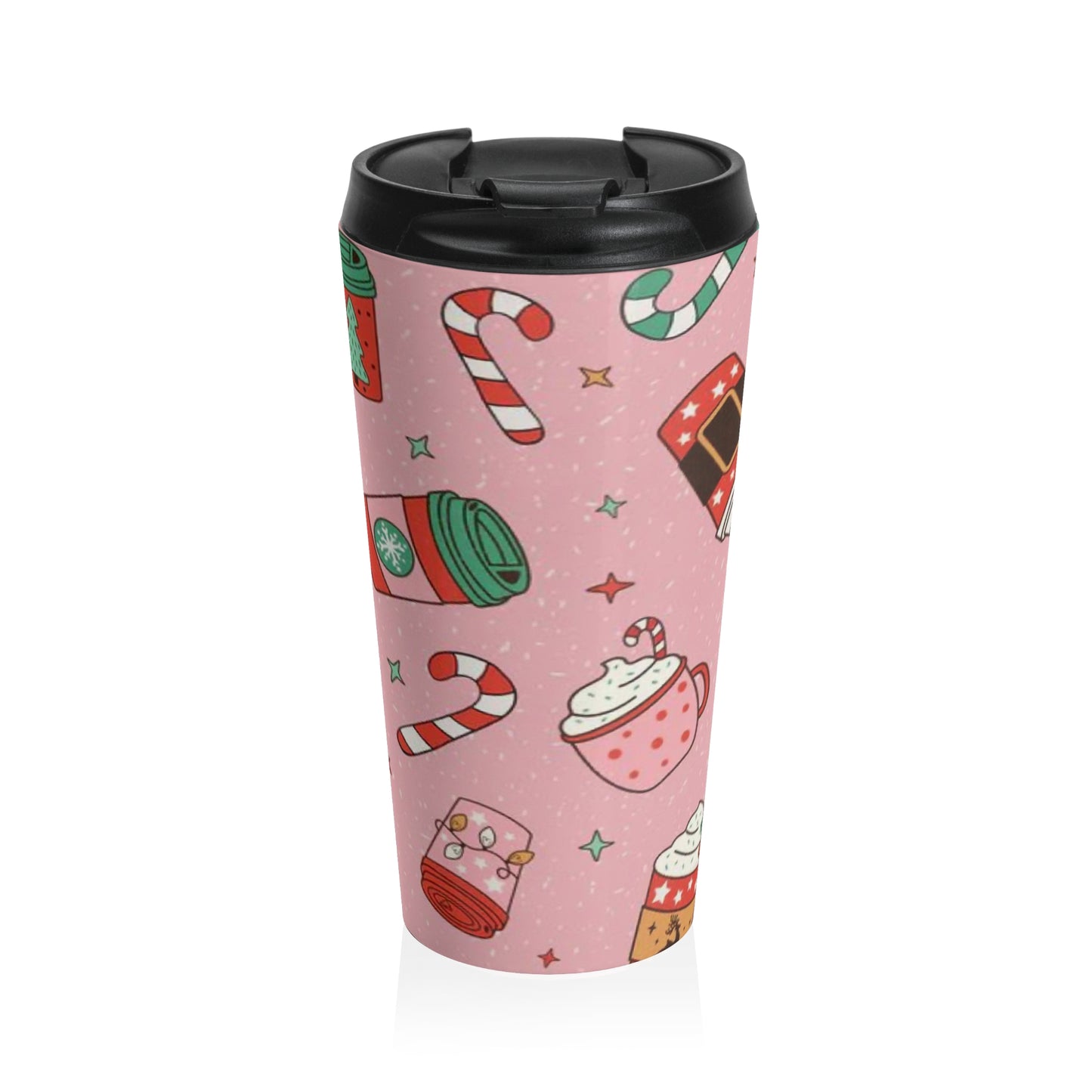 “Holiday Sweets” Stainless Steel Travel Mug