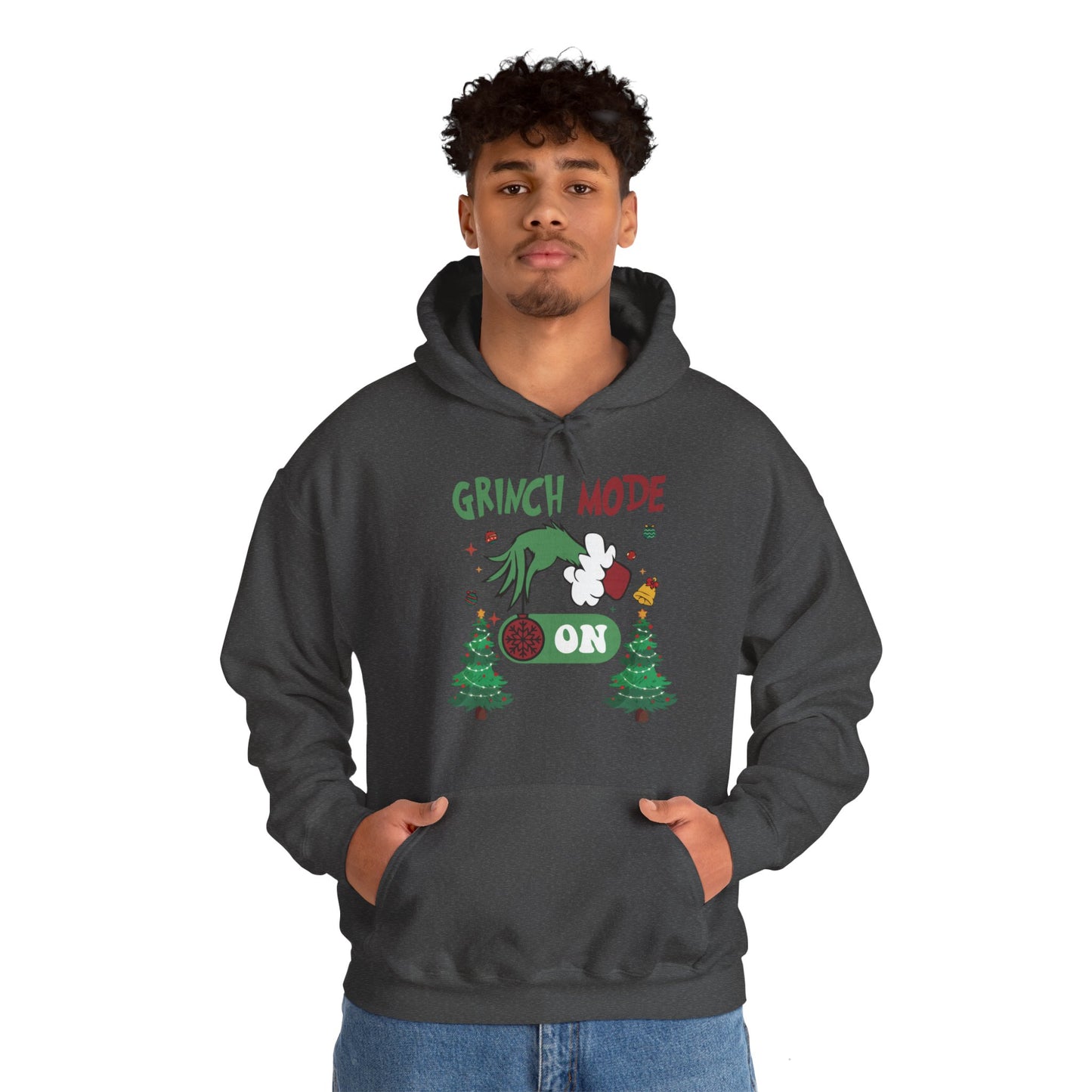 "Grinch Mode ON" Hooded Sweatshirt