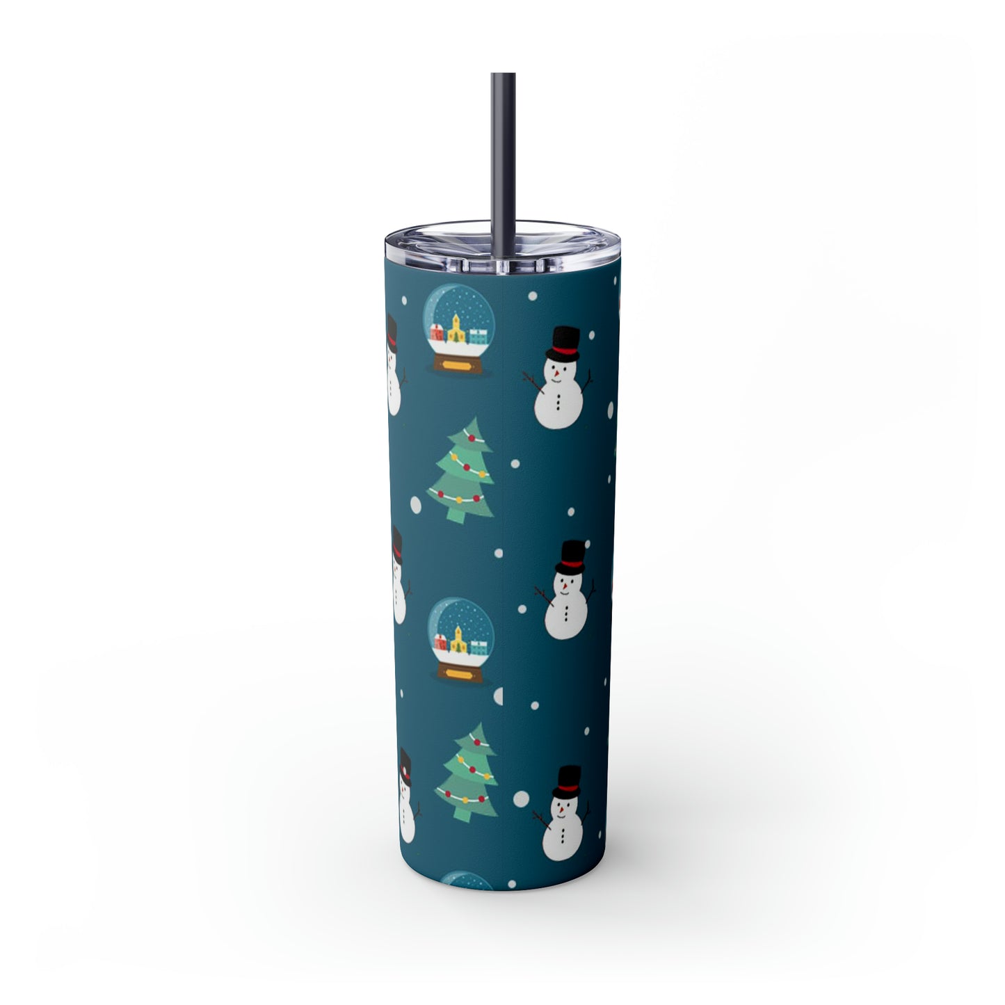 ‘Snow Days’ Skinny Tumbler with Straw, 20oz