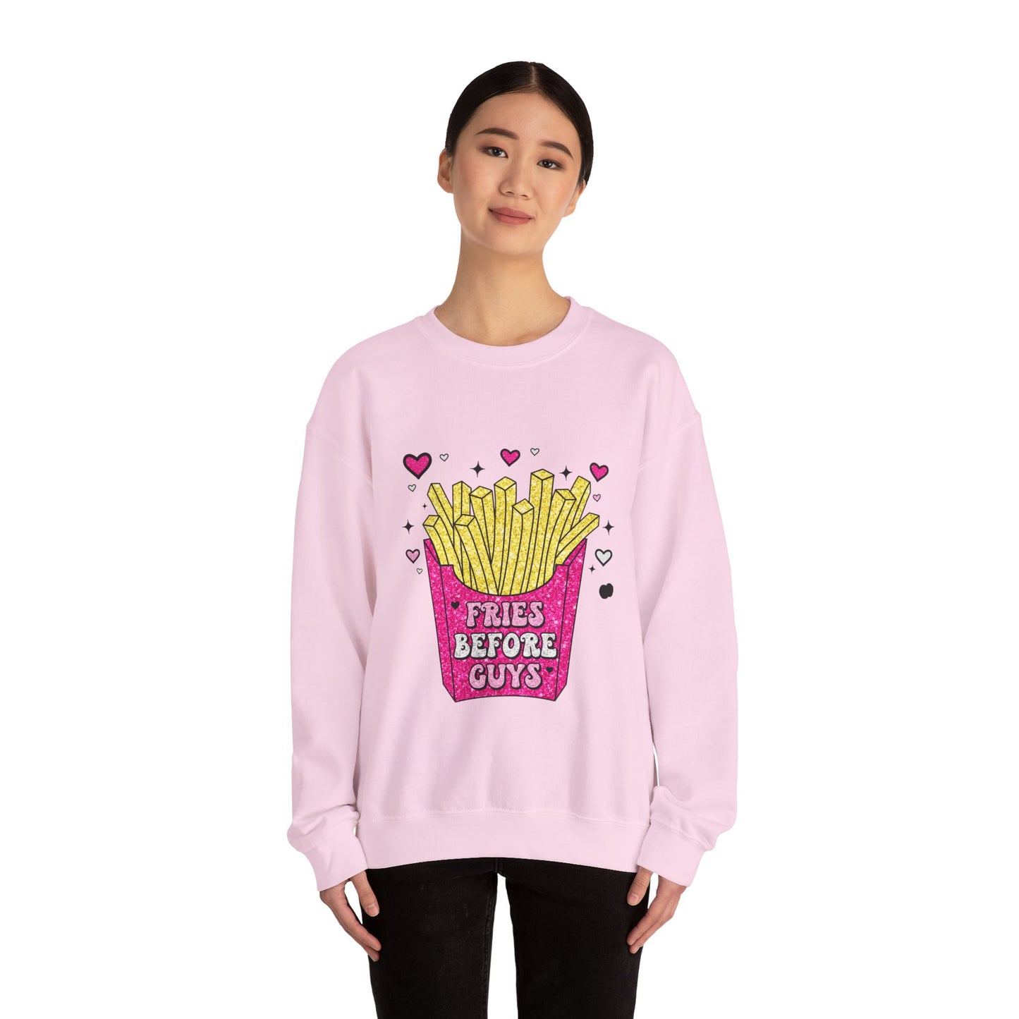 "Fries Before Guys" Crewneck Sweatshirt