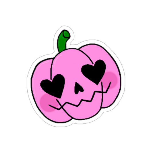 Pink Pumpkin Die-Cut Sticker