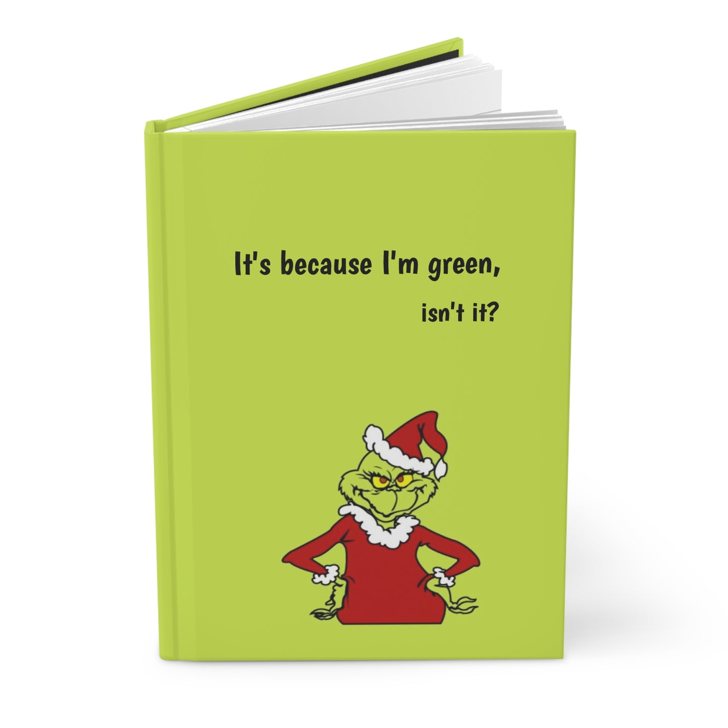 Green Grinch Hardcover Journal