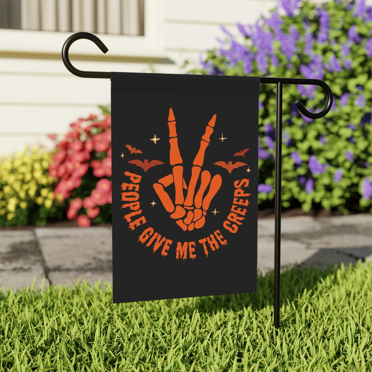 People Give Me the Creeps - Garden & House Banner