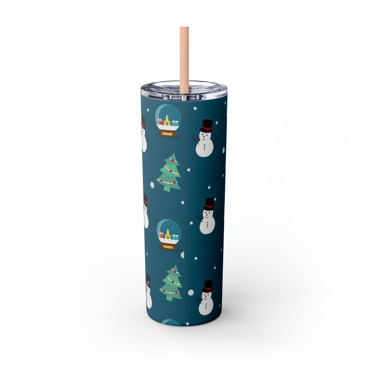 ‘Snow Days’ Skinny Tumbler with Straw, 20oz