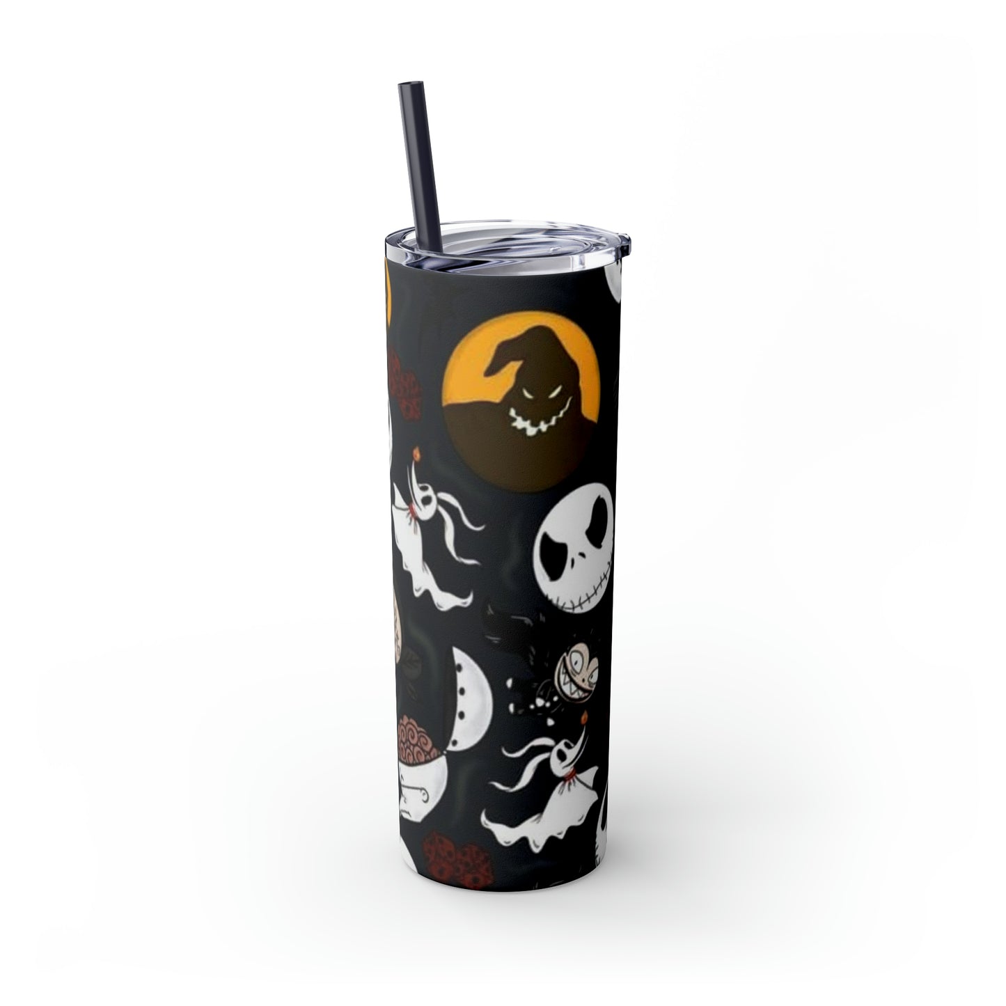 “NBC” Skinny Tumbler with Straw, 20oz