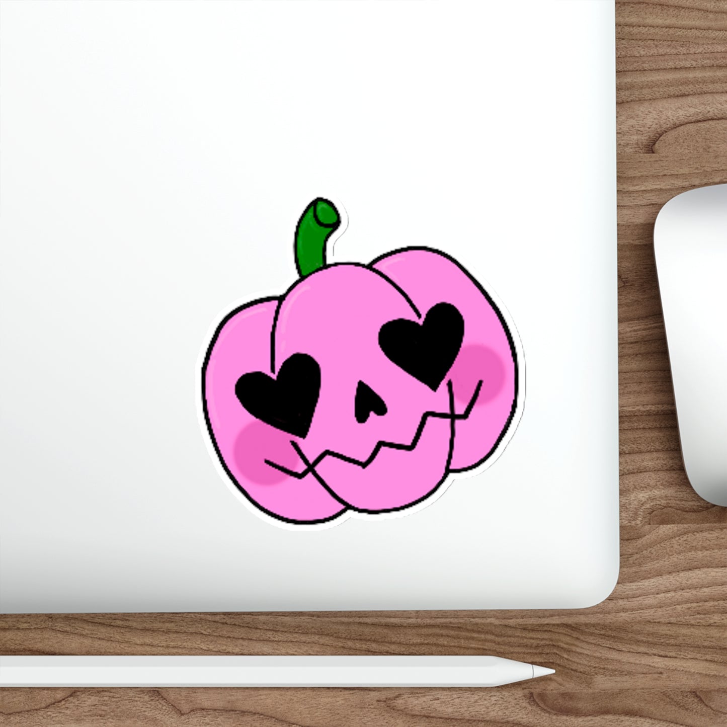 Pink Pumpkin Die-Cut Sticker