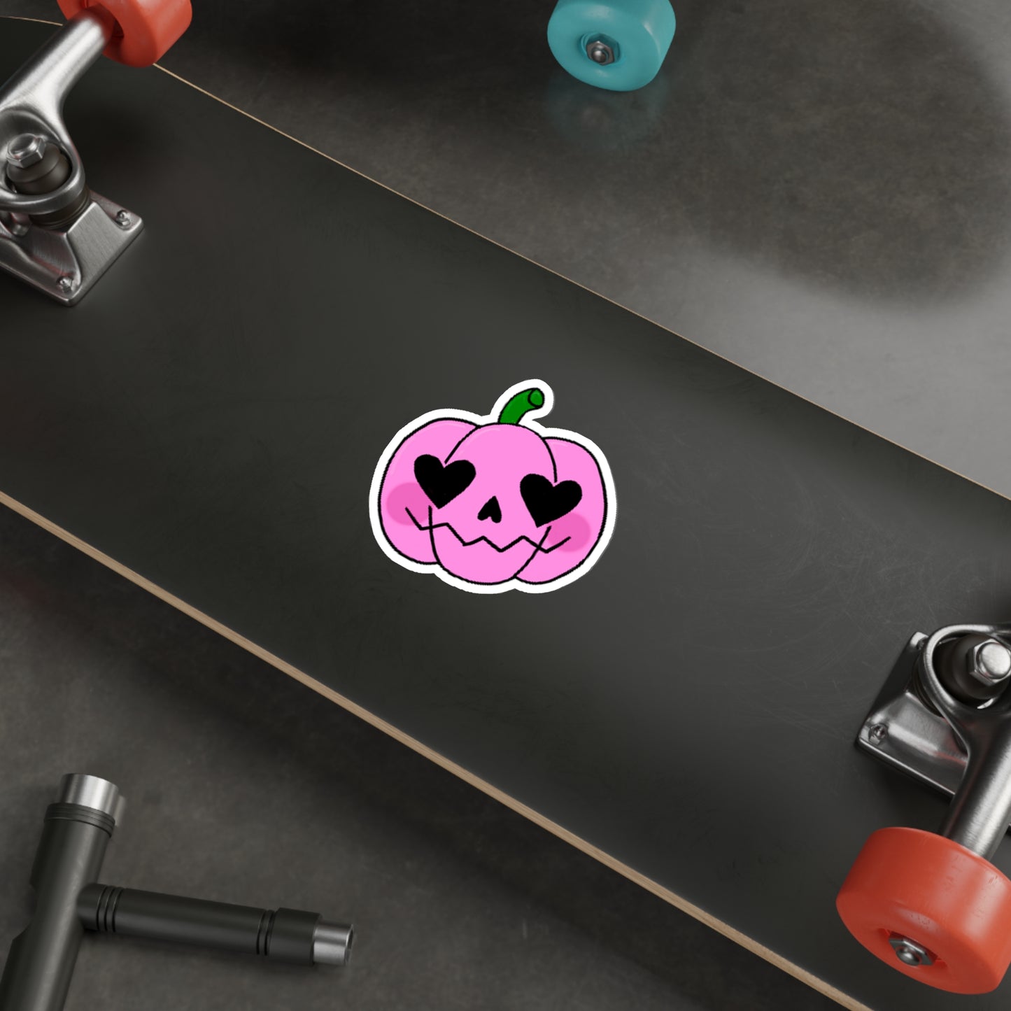 Pink Pumpkin Die-Cut Sticker