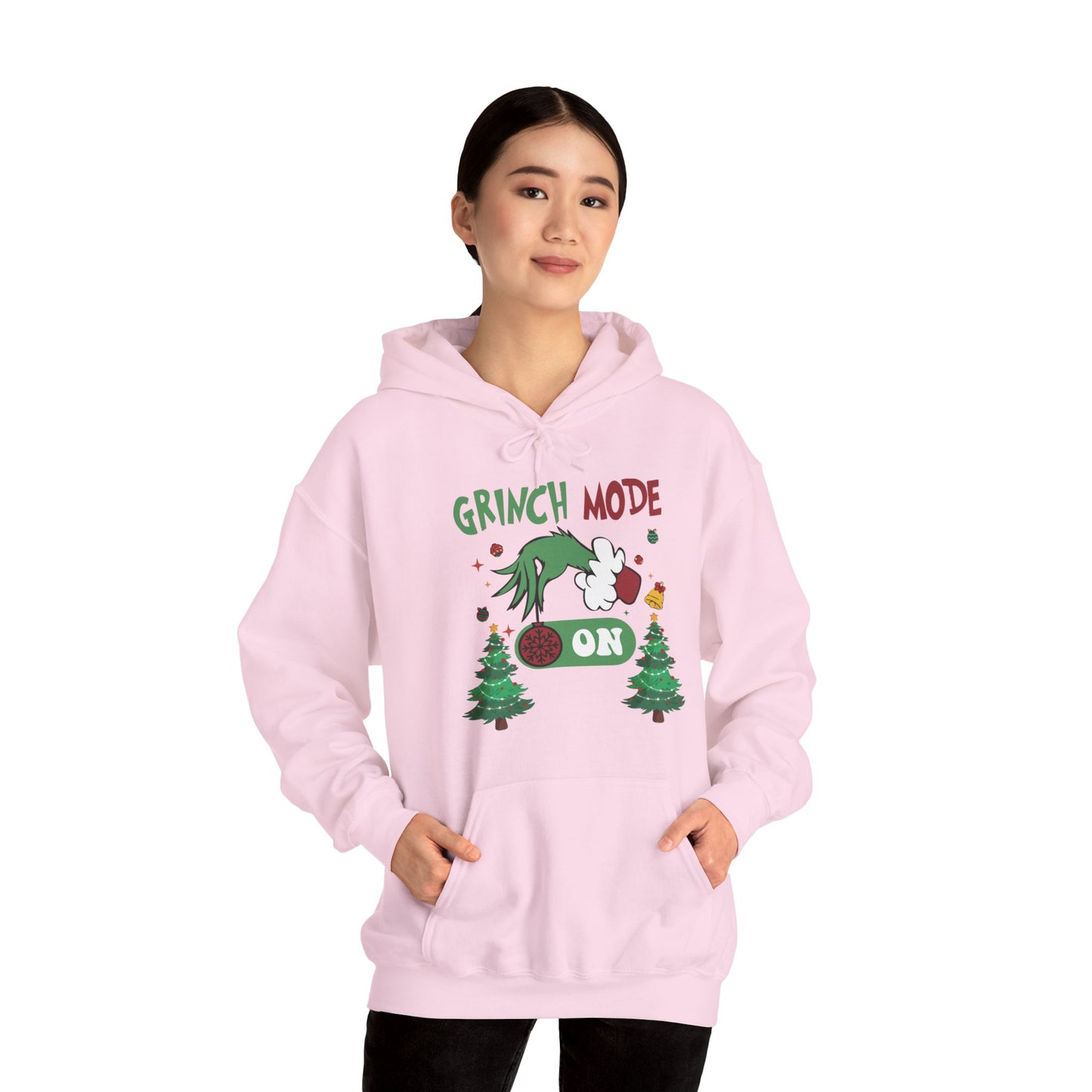 "Grinch Mode ON" Hooded Sweatshirt