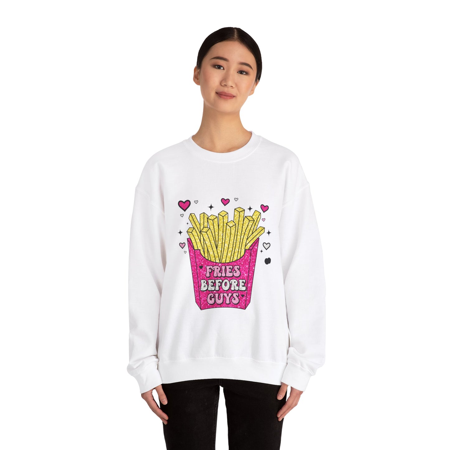 "Fries Before Guys" Crewneck Sweatshirt