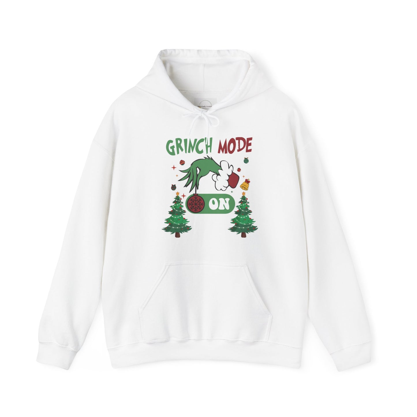 "Grinch Mode ON" Hooded Sweatshirt