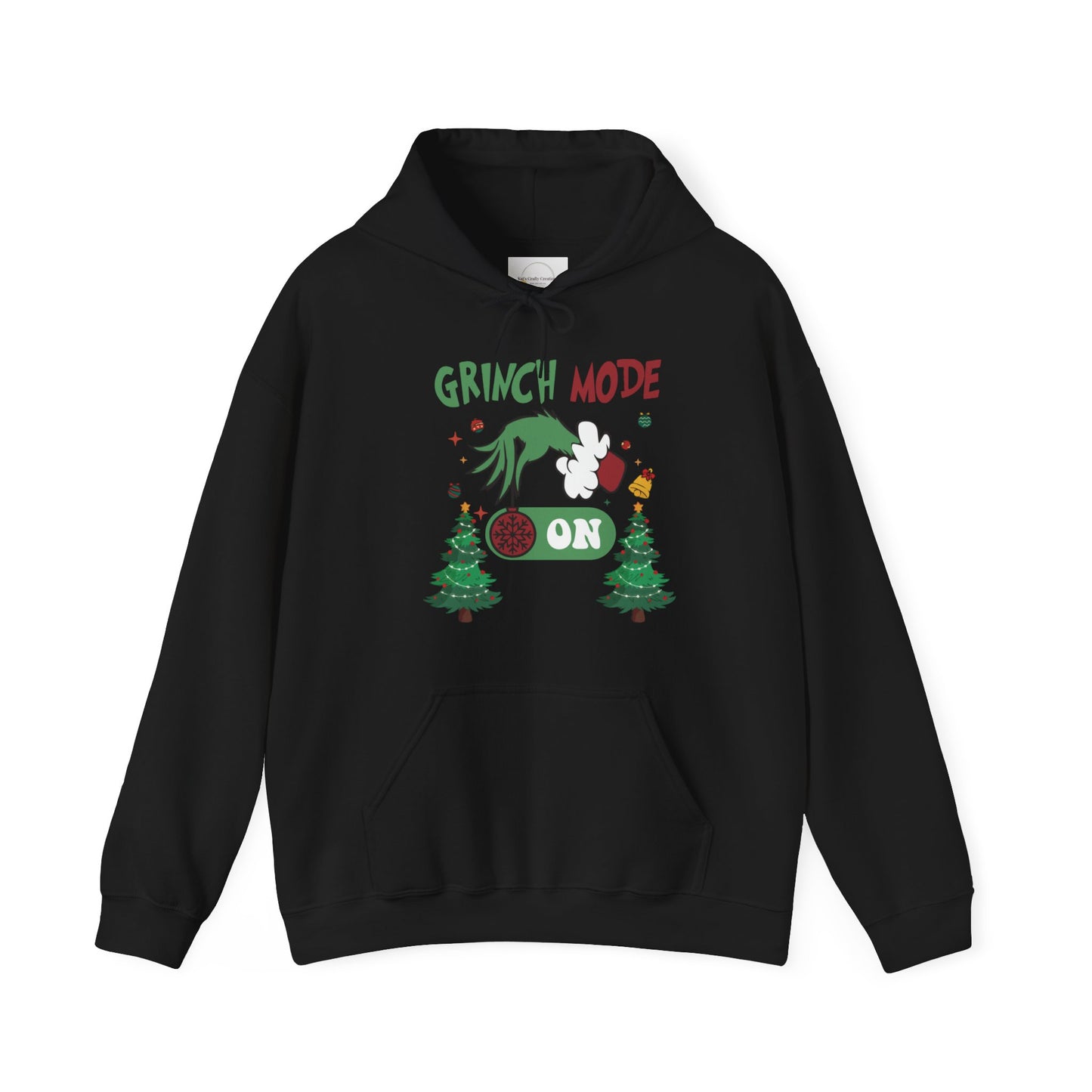 "Grinch Mode ON" Hooded Sweatshirt