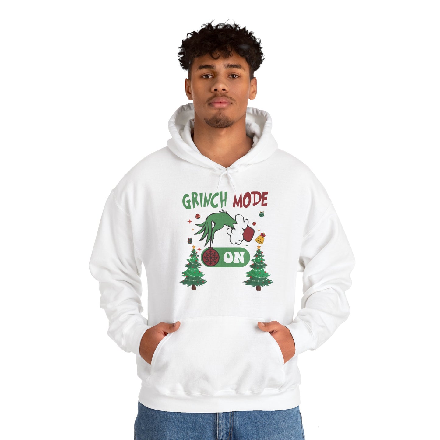 "Grinch Mode ON" Hooded Sweatshirt