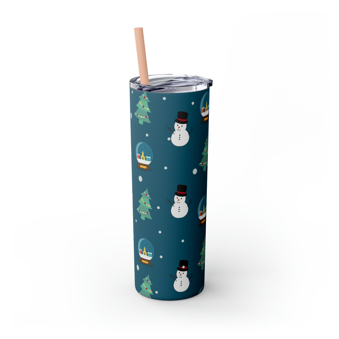 ‘Snow Days’ Skinny Tumbler with Straw, 20oz