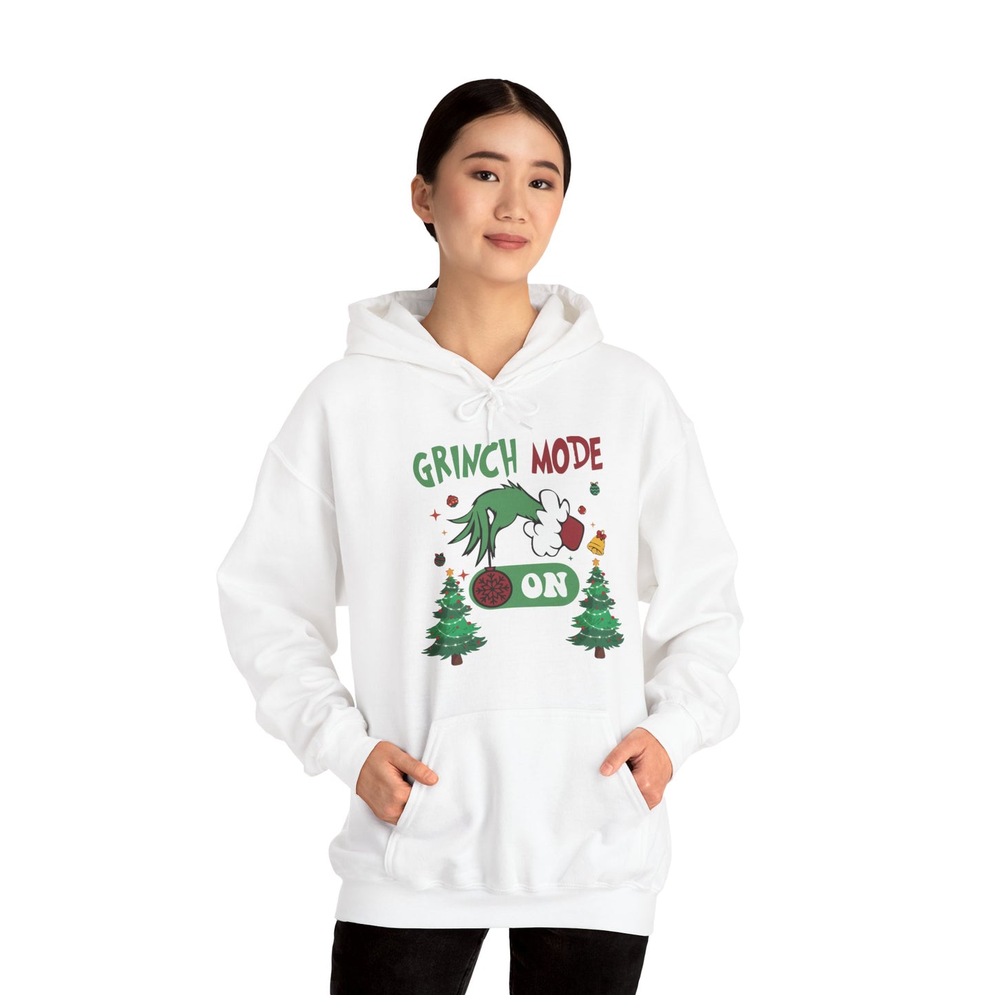 "Grinch Mode ON" Hooded Sweatshirt