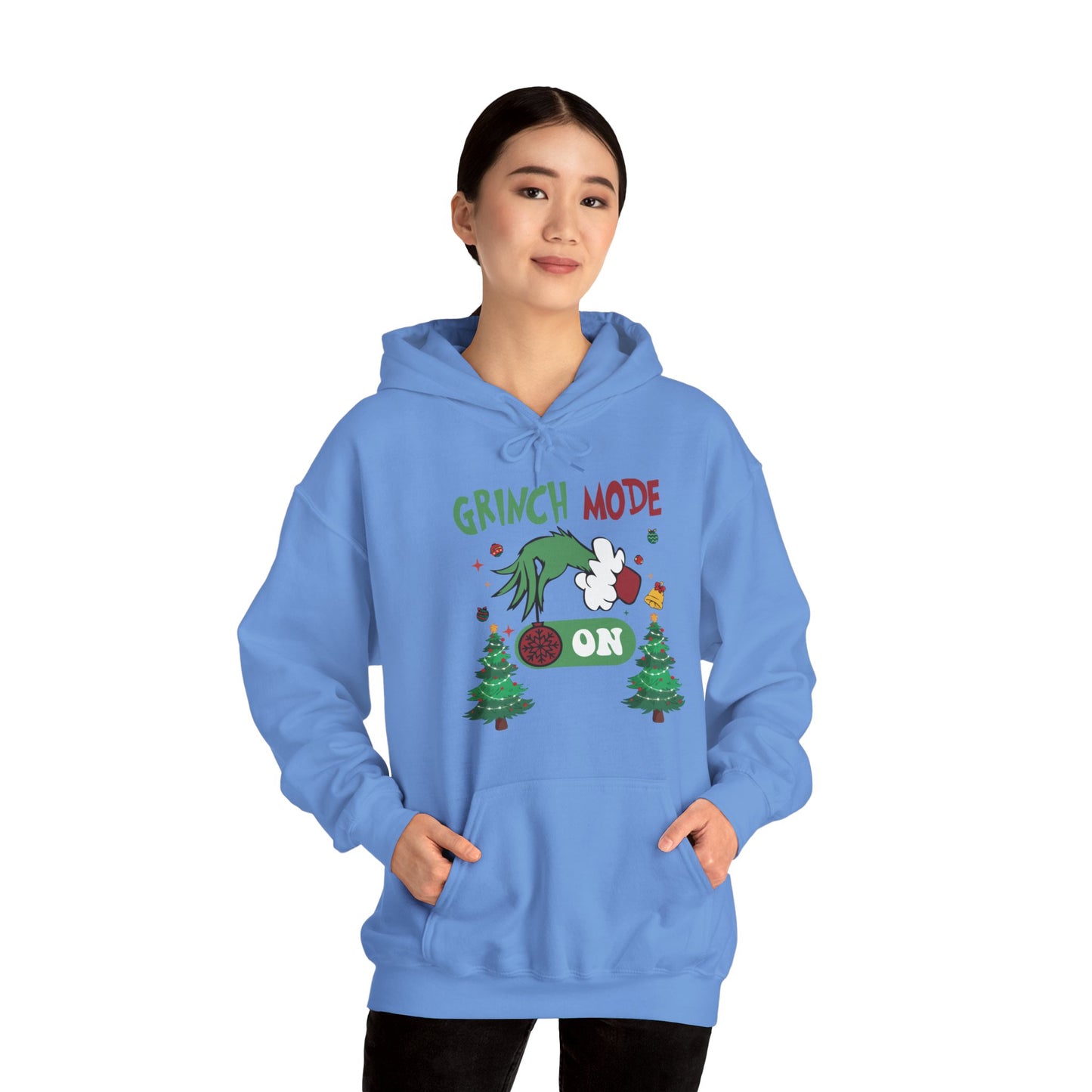 "Grinch Mode ON" Hooded Sweatshirt