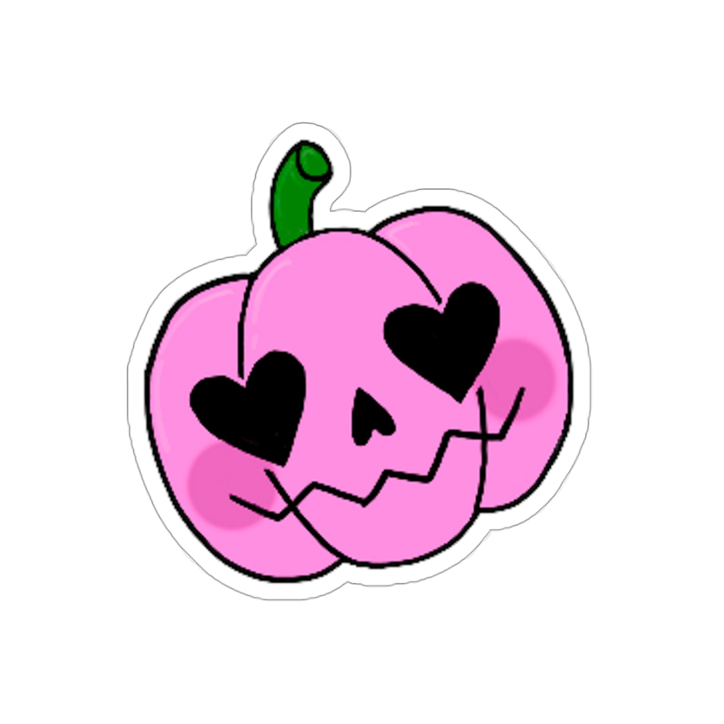 Pink Pumpkin Die-Cut Sticker