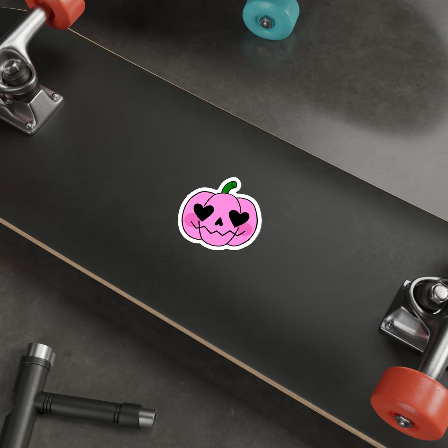 Pink Pumpkin Die-Cut Sticker