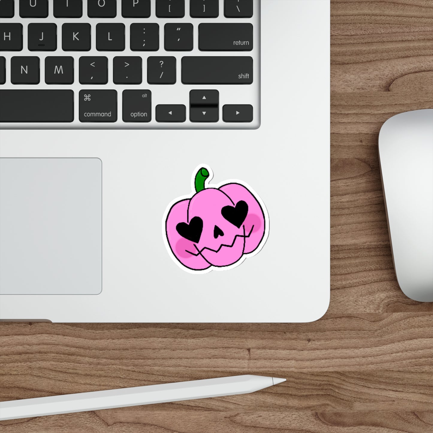 Pink Pumpkin Die-Cut Sticker