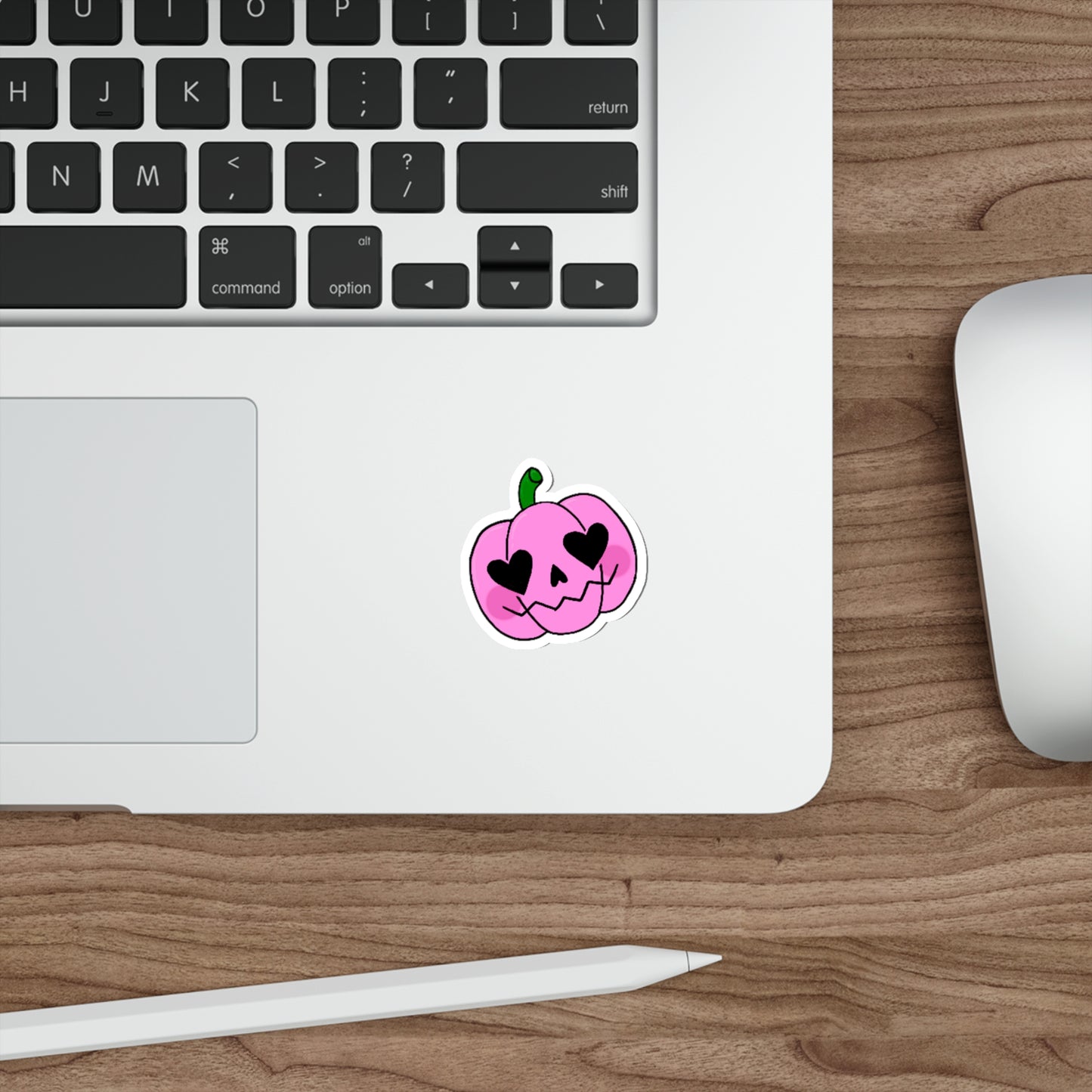 Pink Pumpkin Die-Cut Sticker