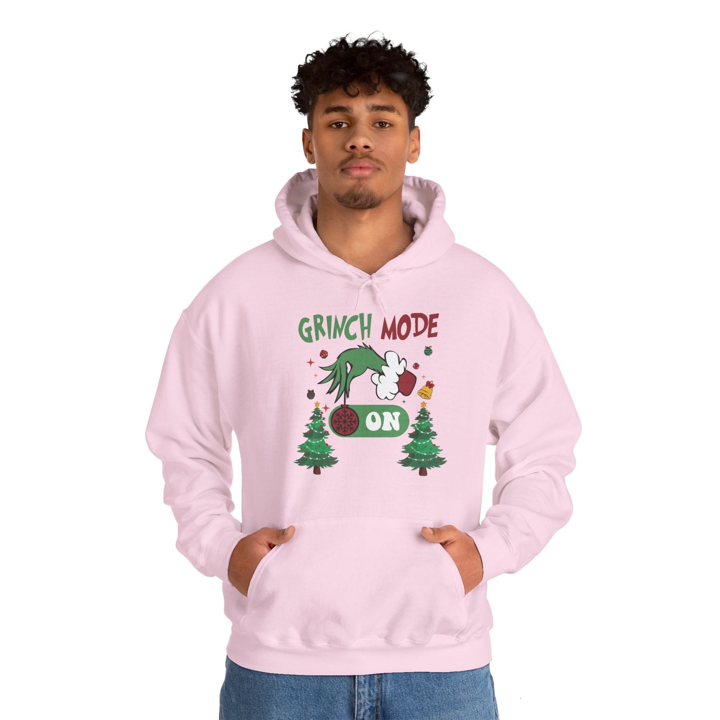 "Grinch Mode ON" Hooded Sweatshirt