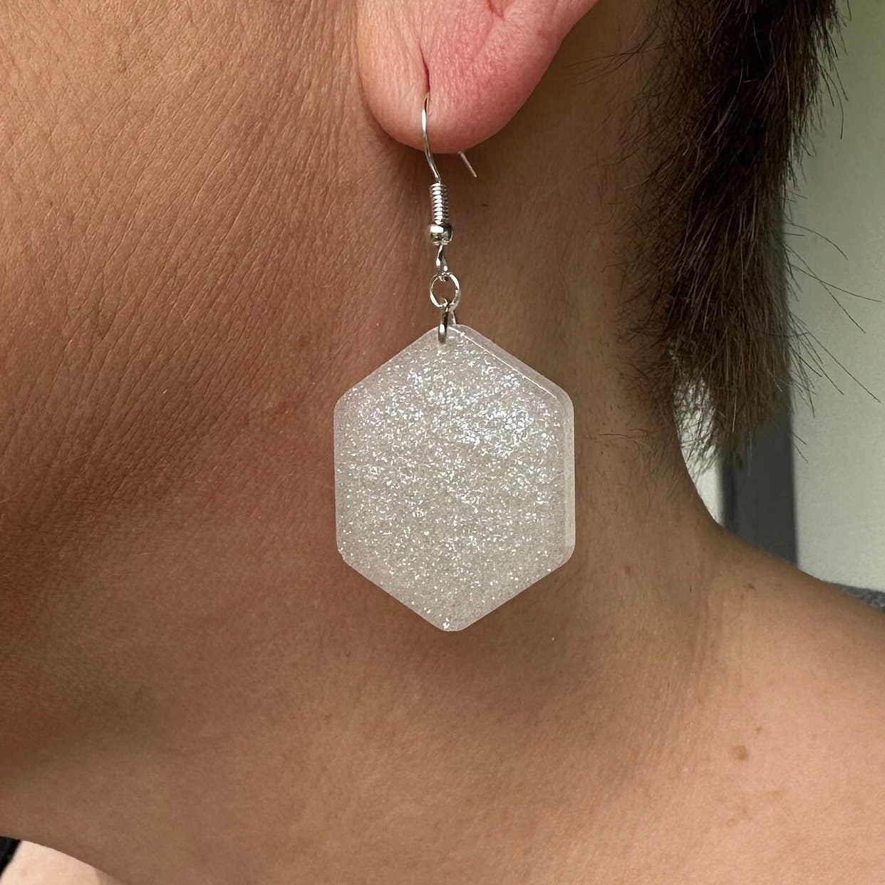 Medium Hexagon Earrings COLOR OPTIONS