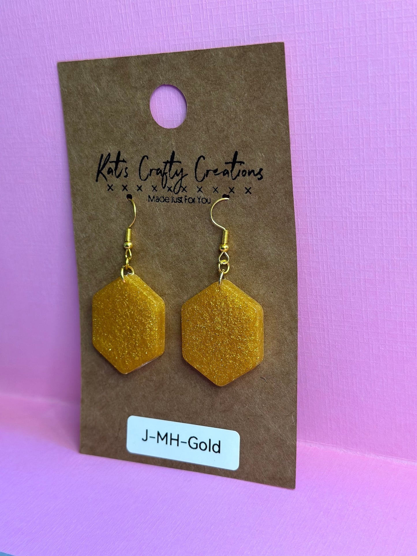 Medium Hexagon Earrings COLOR OPTIONS