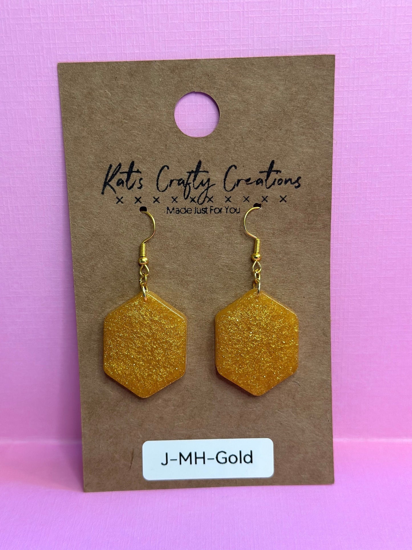 Medium Hexagon Earrings COLOR OPTIONS