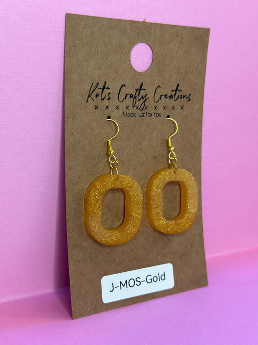 Medium Open Squoval Earrings