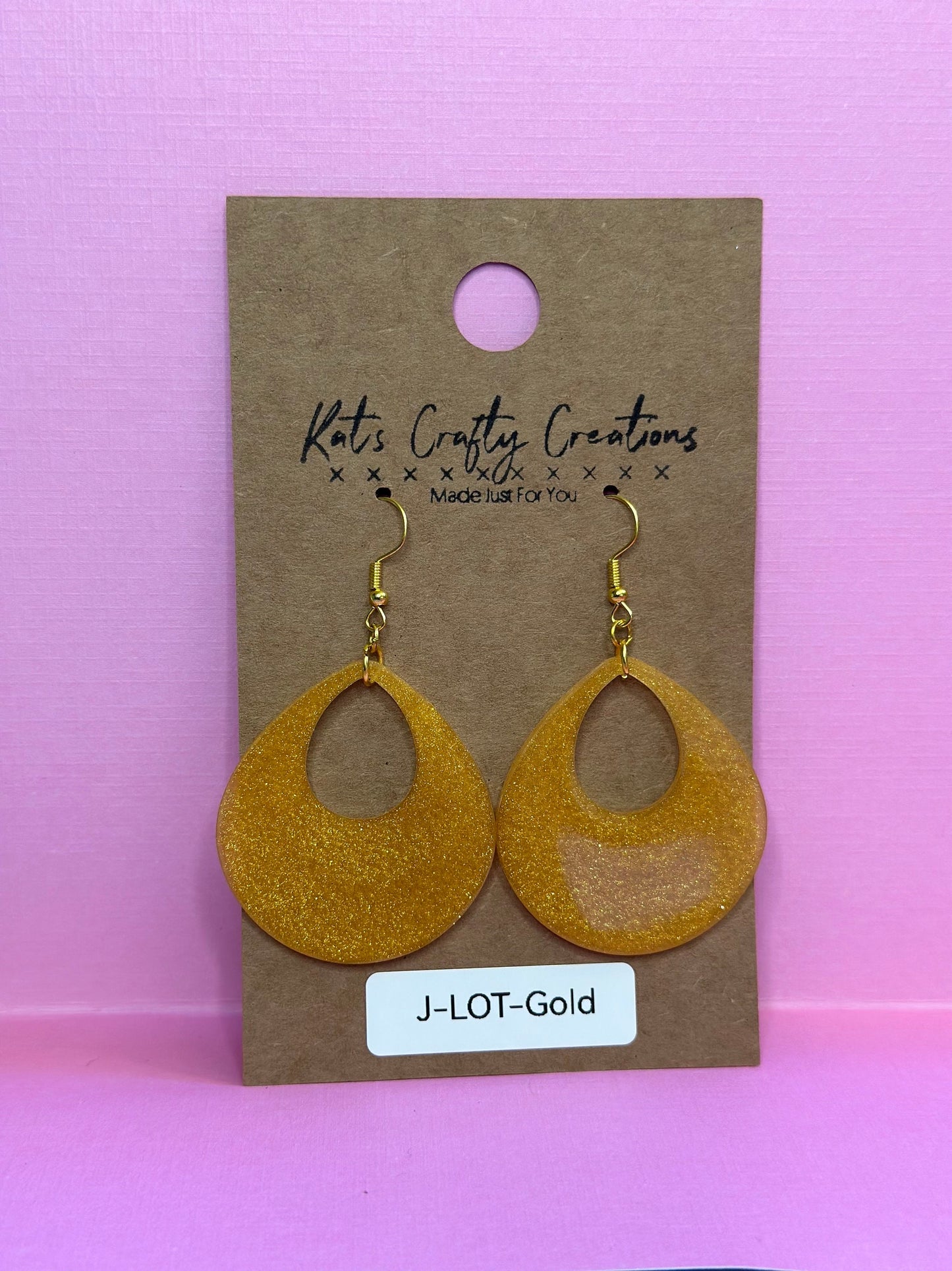 Large Open Teardrop Earrings