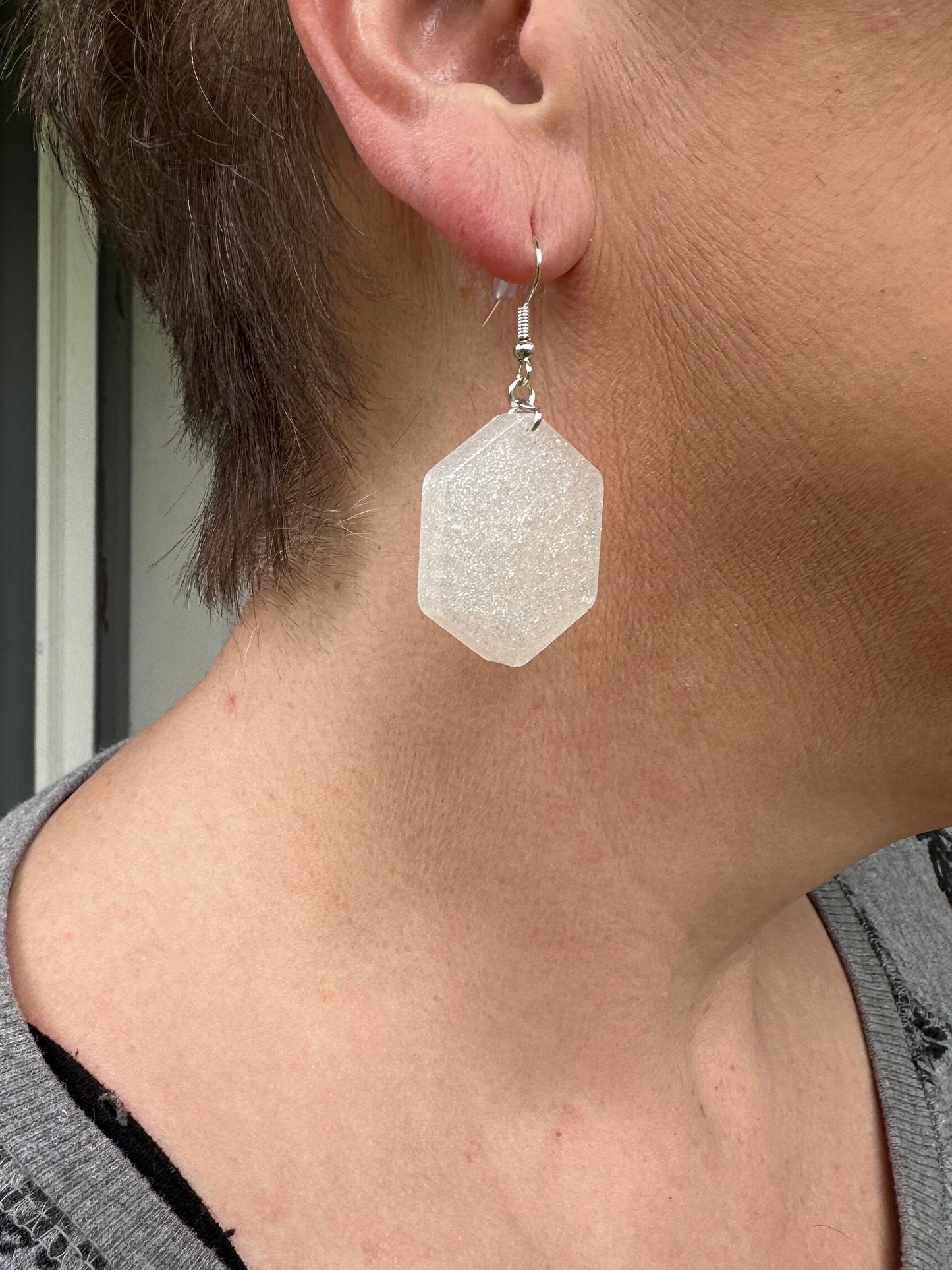 Medium Hexagon Earrings COLOR OPTIONS