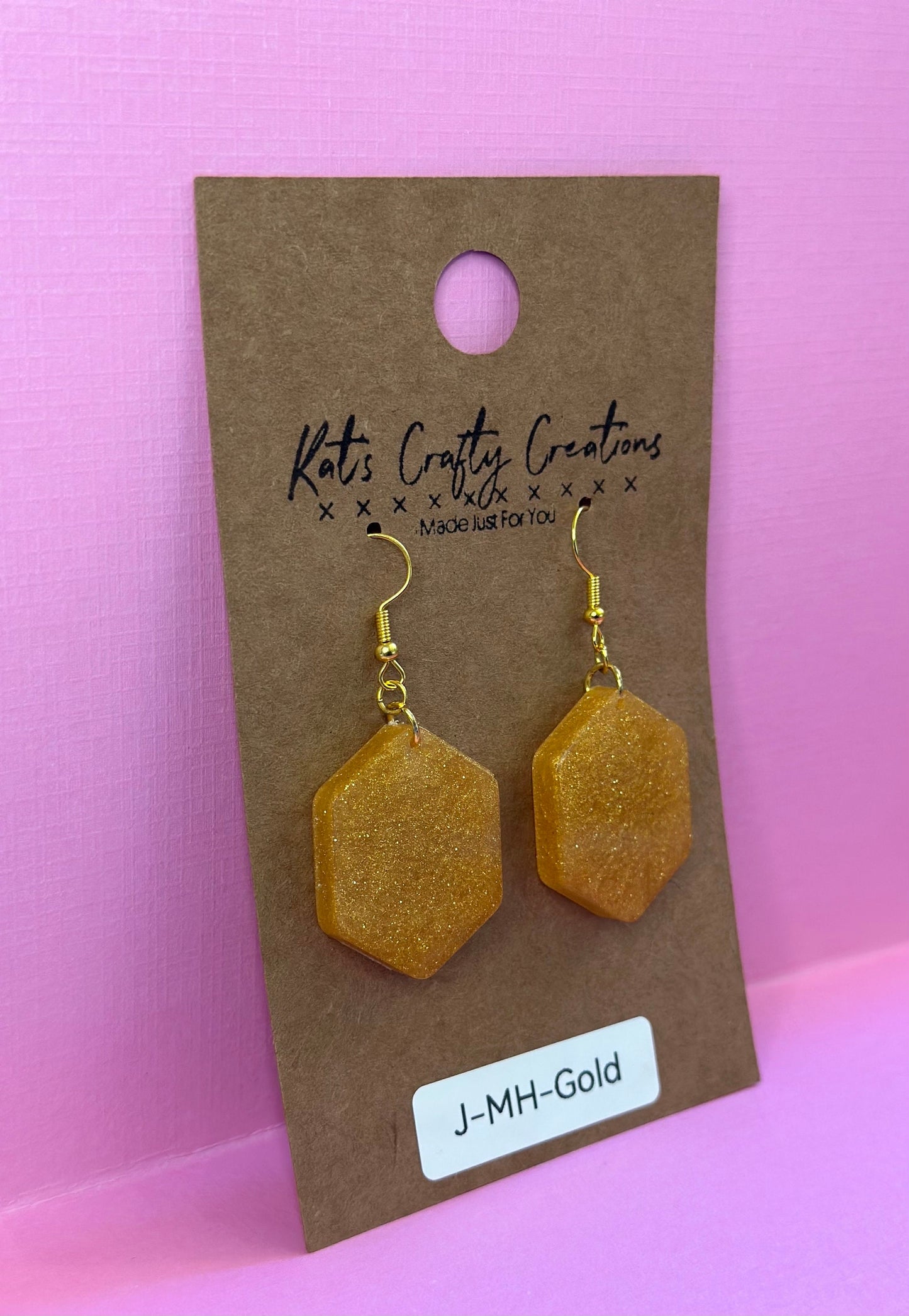 Medium Hexagon Earrings COLOR OPTIONS