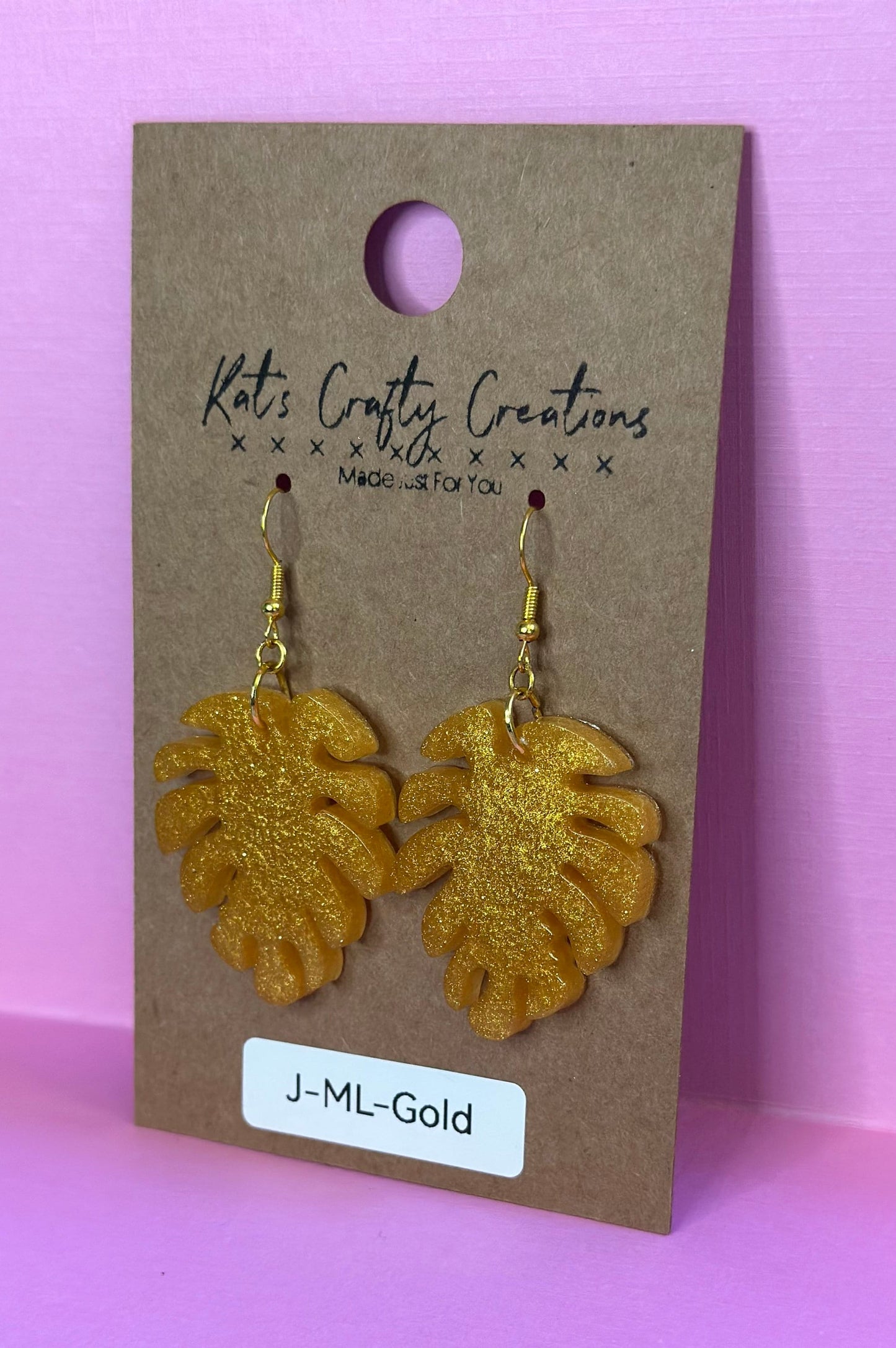 Monstera Earrings