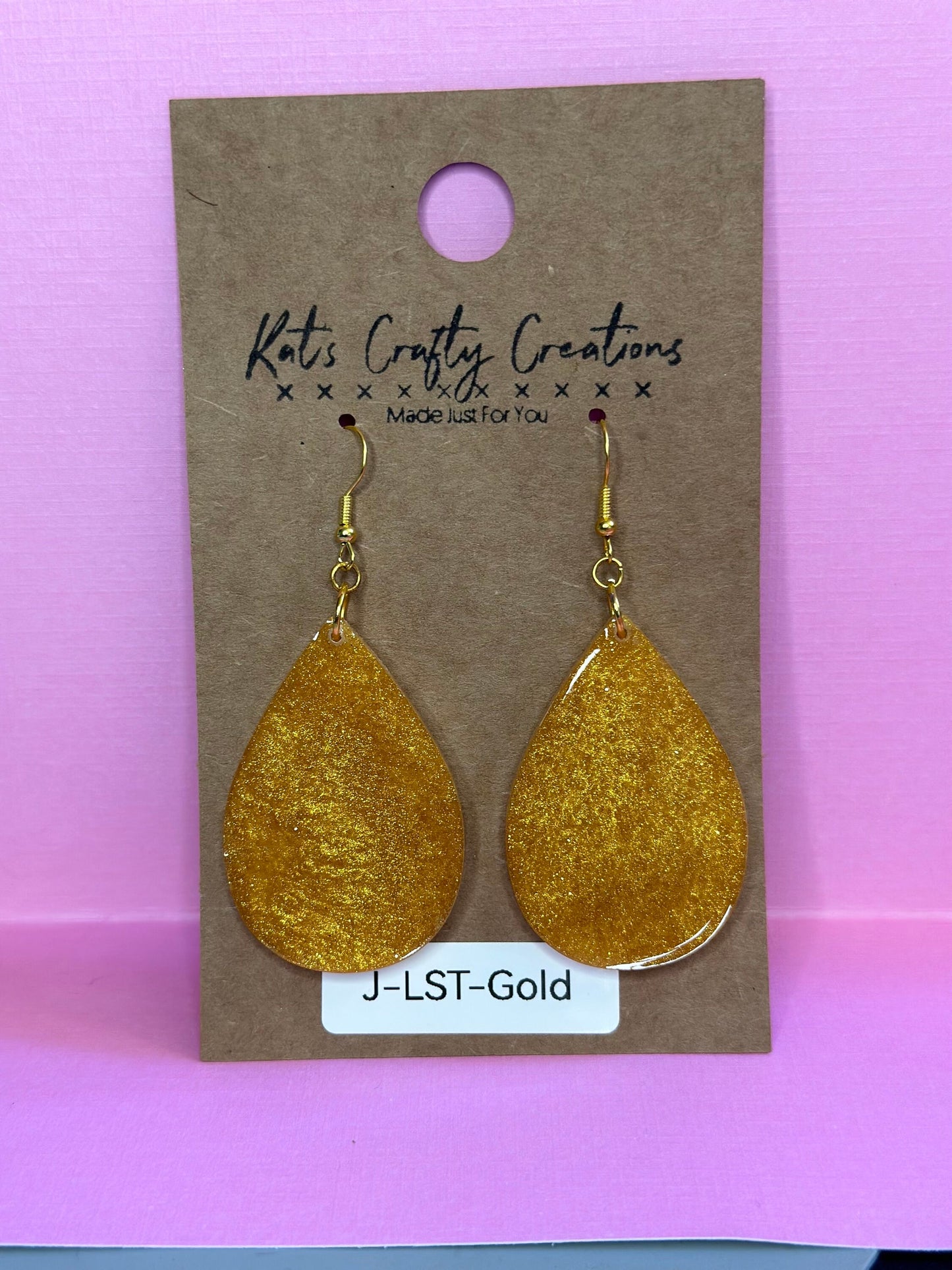 Large Solid Teardrop Earrings